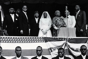 Malcolm X with Elijah Muhammad and Muslim Dignitaries, 1950s
